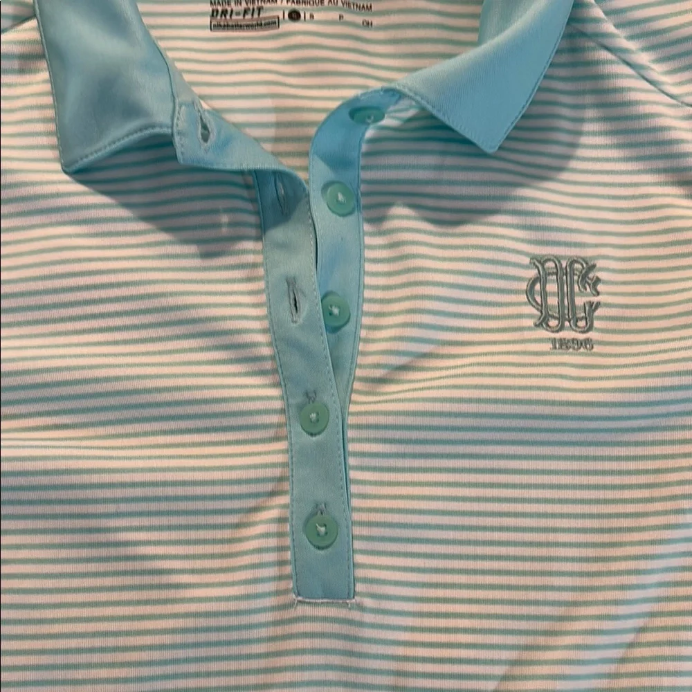 Nike Blue Blouse Moisture-Wicking Athletic Style